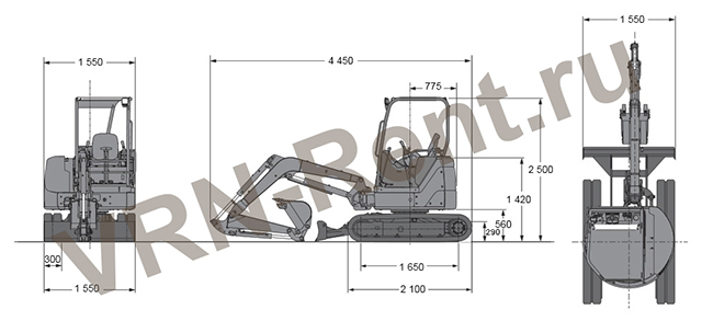 ������ ����-����������� Hitachi zx 30 � ��������